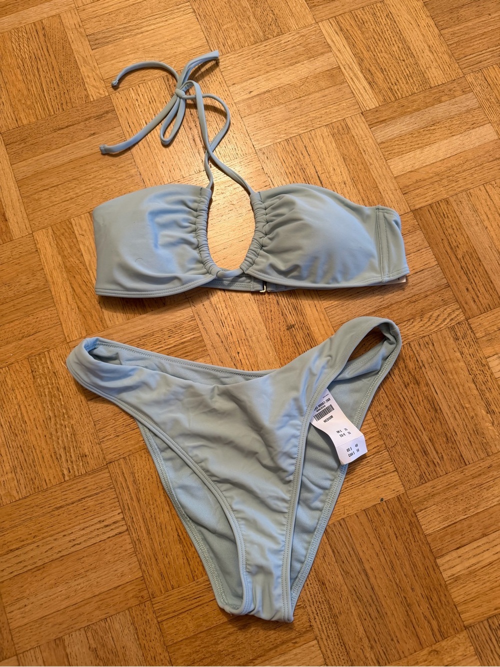 Abercrombie & Fitch Pale Blue Bikini Set
